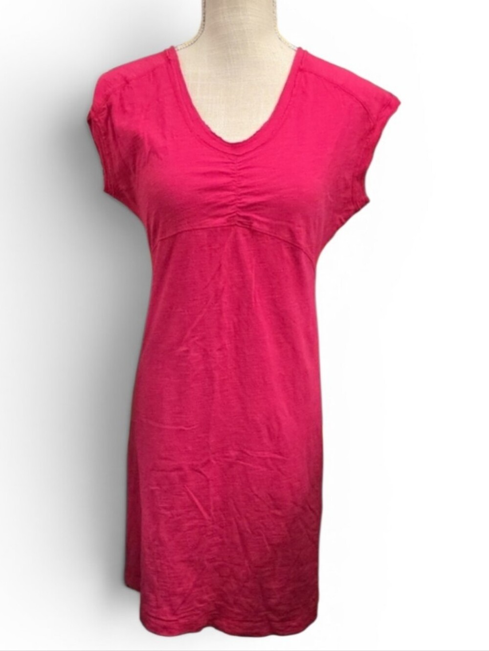 Lole Women’s Pink Cap-Sleeve V-Neck Dress